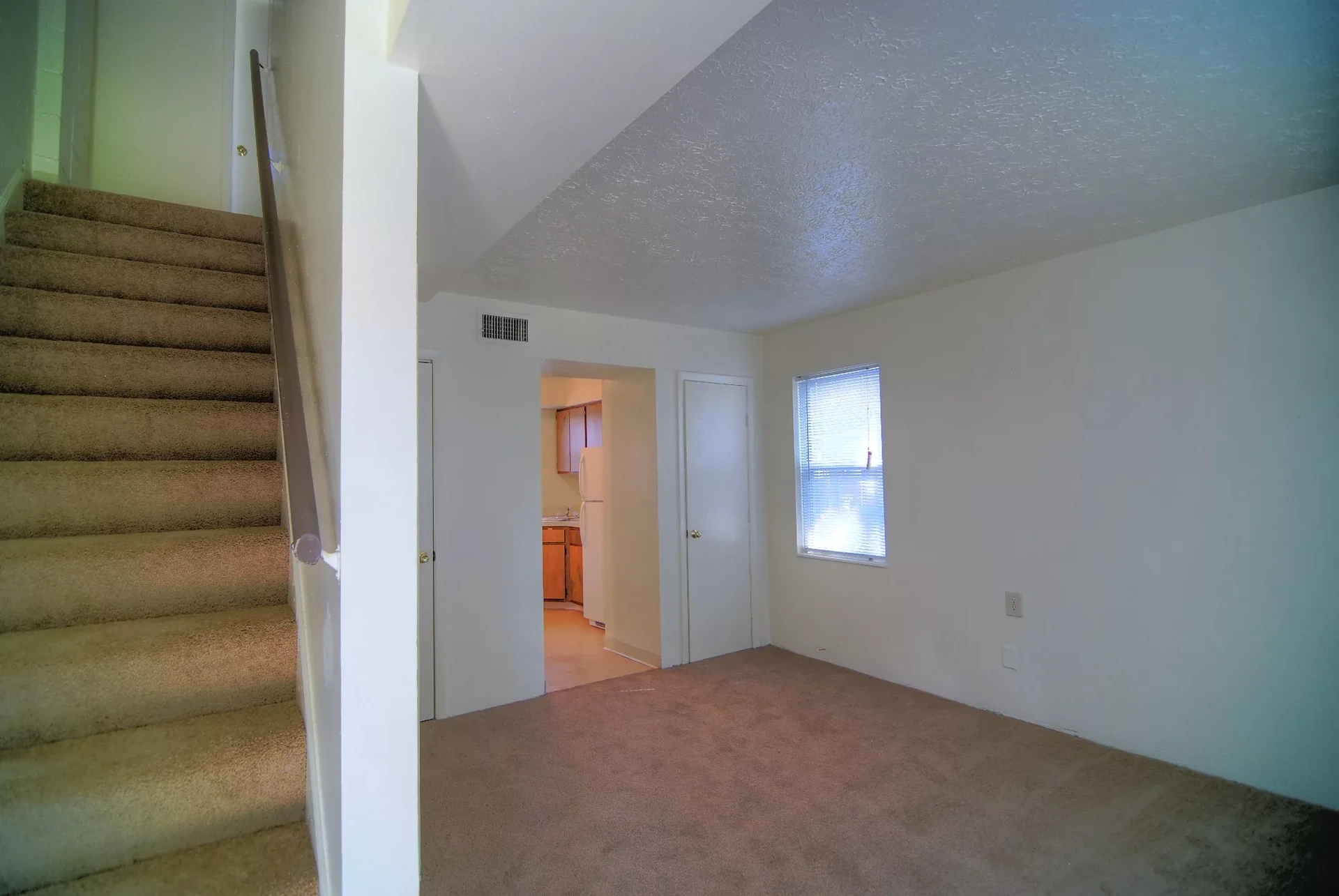 Interior hallway and stairwell at Nelson Park