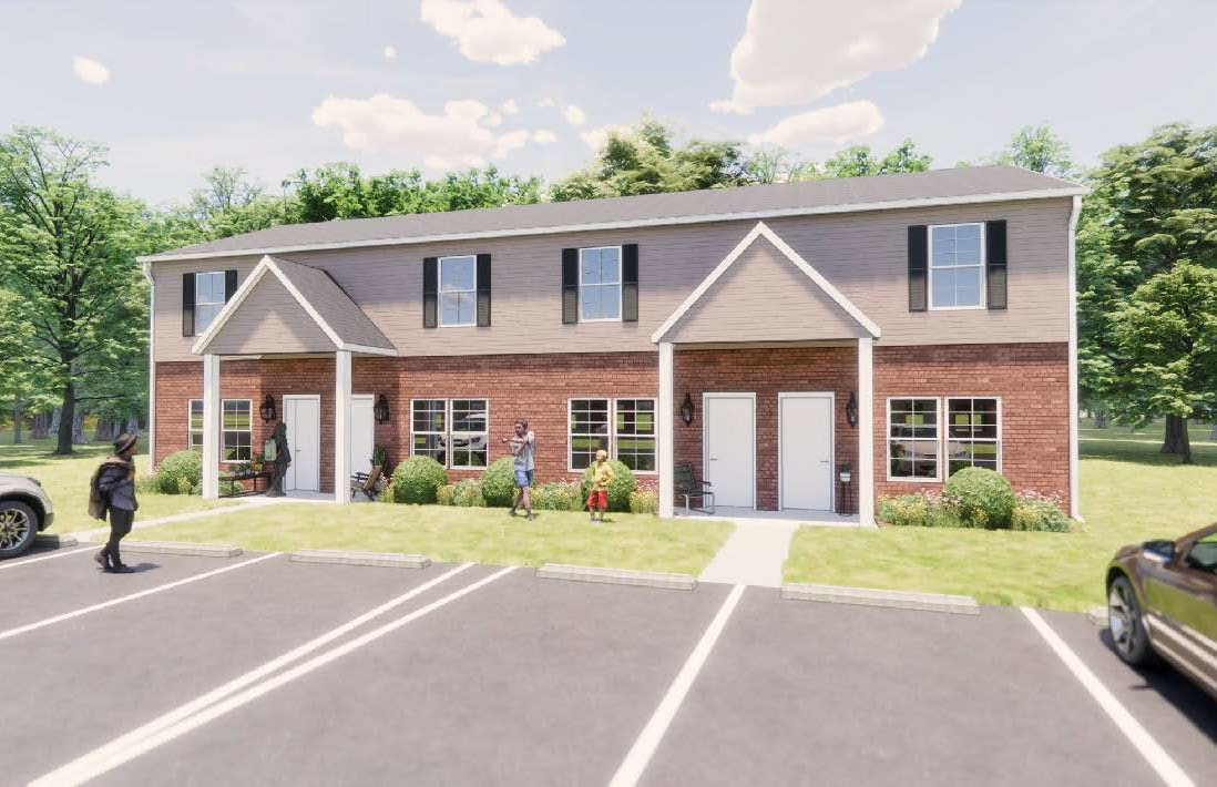 Townhome-style units at Emerald Glen