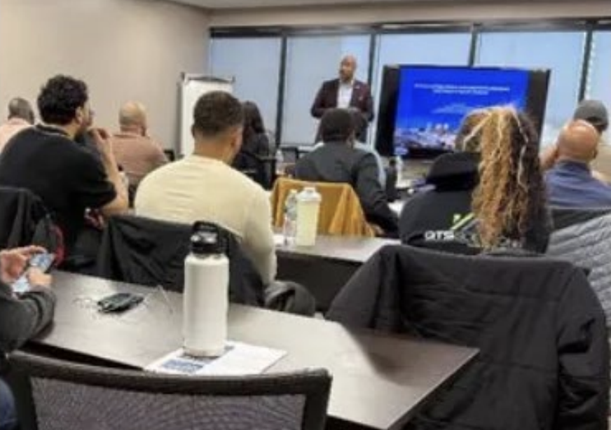Land Bank Training Session classroom presentation